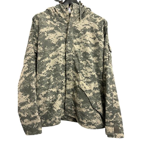 Camo Parka Cold Weather Field Jacket Mens Coat AT-DIGITAL Size Large - Picture 1 of 11